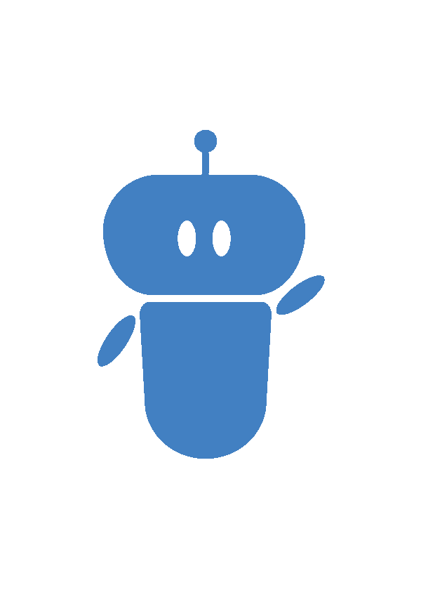 mascot vshnbot animated blue