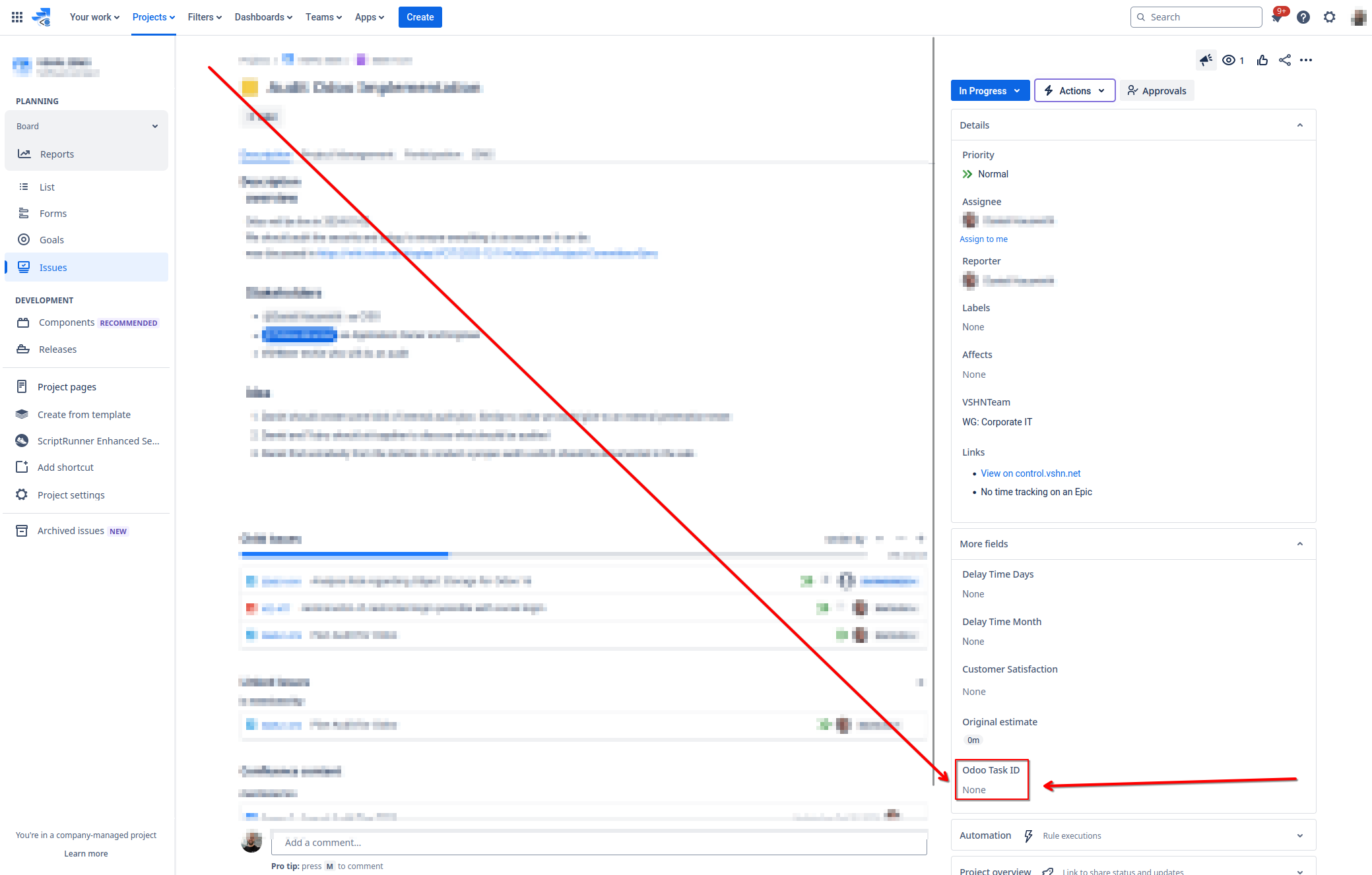 timetracking jira epic